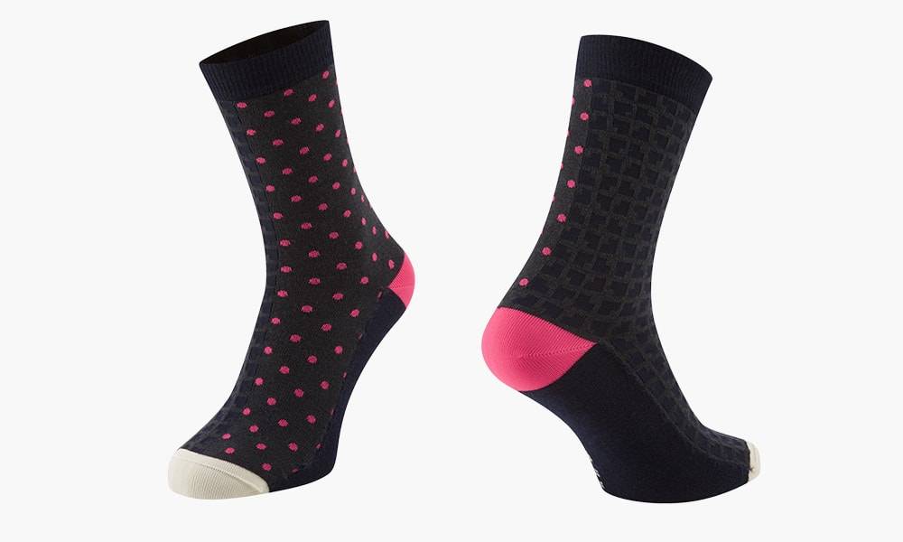 Chapeau socks cycling crew winter flint grey